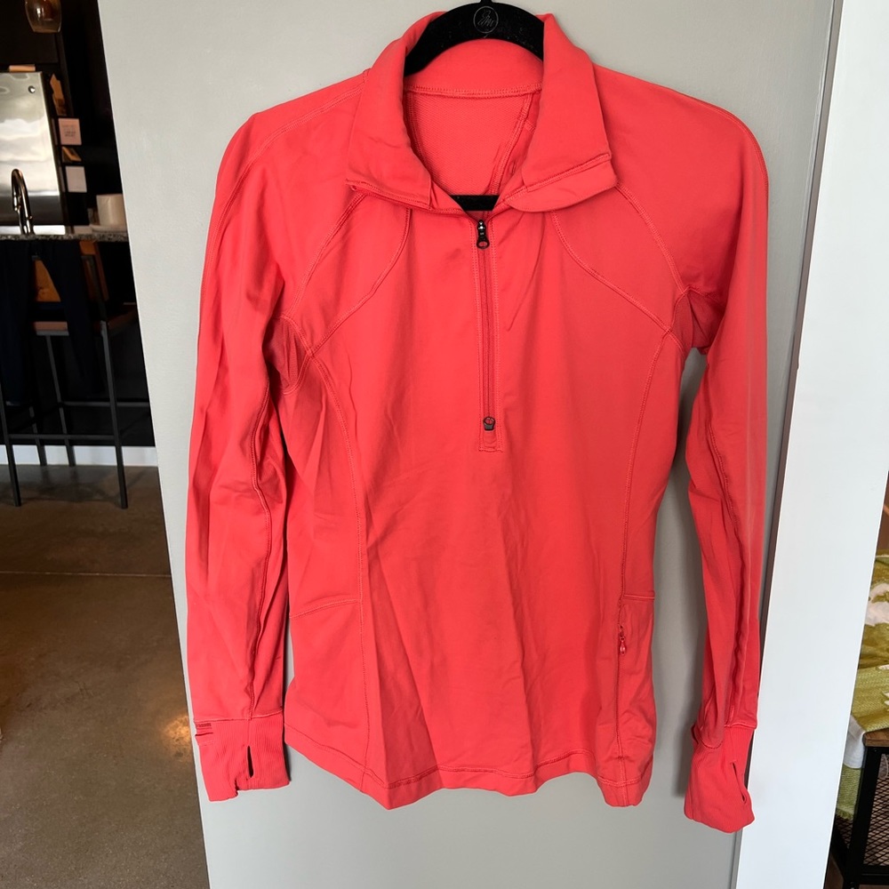 Lululemon Quarter Zip Fitted Top